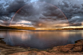 Картинка природа радуга простор