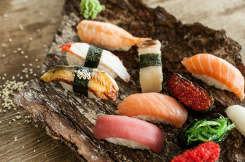 Картинка еда рыба +морепродукты +суши +роллы японская кухня рис рыллы