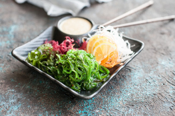 Картинка еда салаты +закуски салат апельсин зелень