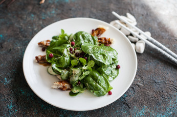 Картинка еда салаты +закуски соус огурцы зелень салат