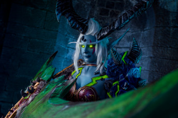 Картинка разное cosplay+ косплей существо девушка рога оружие inaste