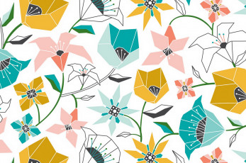 Картинка векторная+графика цветы+ flowers текстура цвет фон