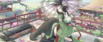 обоя аниме, kikivi , artbook, kikivi