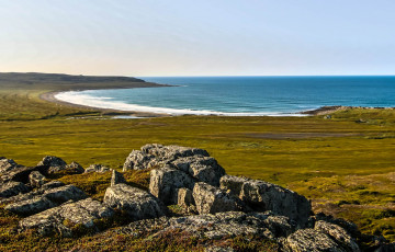 Картинка полуостров+рыбачий природа побережье море кольский рыбачий полуостров берег