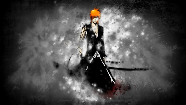 Обои картинки фото аниме, bleach, ичиго