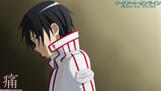 Обои картинки фото аниме, sword art online, кирито