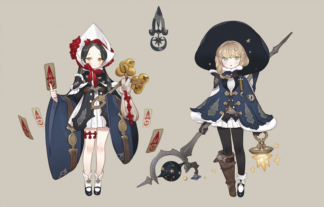 Обои картинки фото аниме, магия,  колдовство,  halloween, gwayo