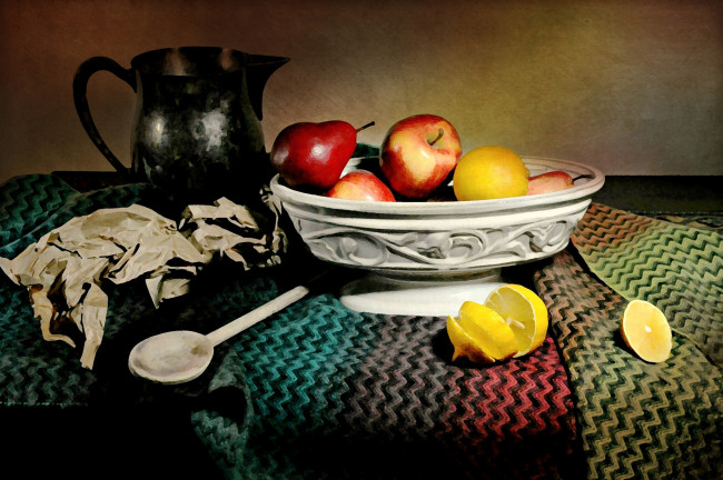 Обои картинки фото разное, компьютерный дизайн, яблоки, натюрморт, дизайн