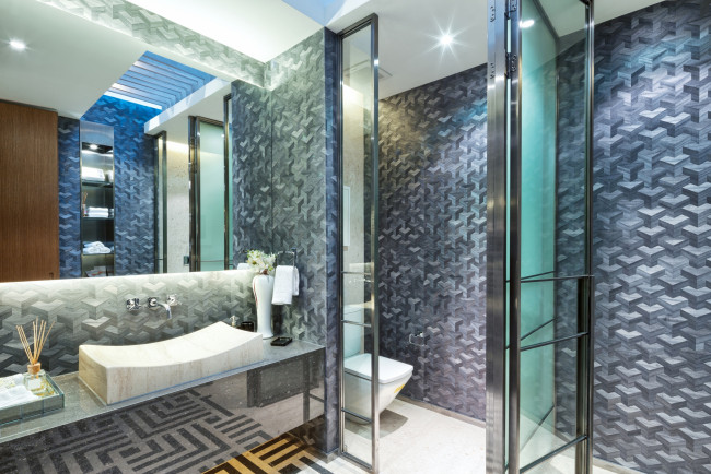 Обои картинки фото интерьер, ванная и туалетная комнаты, дизайн, стиль, ванная