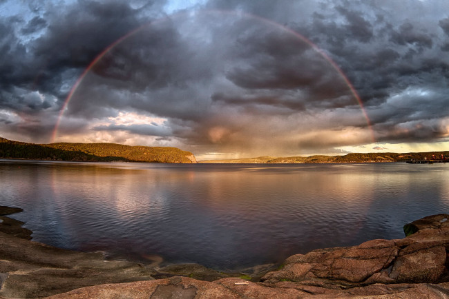 Обои картинки фото природа, радуга, простор