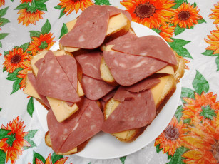 Картинка еда бутерброды +гамбургеры +канапе хлеб колбаса сыр