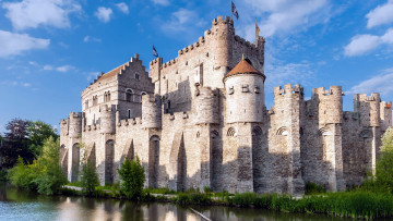 Картинка gravensteen+castle города замки+бельгии gravensteen castle
