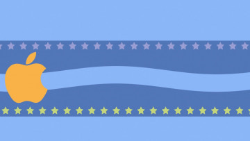 Картинка компьютеры apple фон логотип