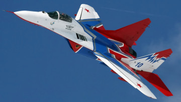Картинка миг-29 авиация боевые+самолёты fulcrum гуревич микоян окб миг ввс россии 29 стрижи