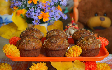 Картинка еда пирожные +кексы +печенье цветочки сладости flowers кексы cupcakes