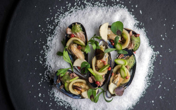 Картинка еда рыба +морепродукты +суши +роллы мидии