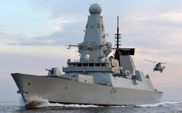 Картинка hms+diamond корабли крейсеры +линкоры +эсминцы hms diamond sea king helicopter эскадренный миноносец type 45 destroyer эсминец