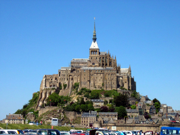 Обои картинки фото города, крепость мон-сен-мишель , франция, крепость