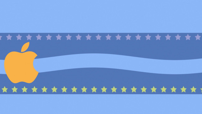 Обои картинки фото компьютеры, apple, фон, логотип