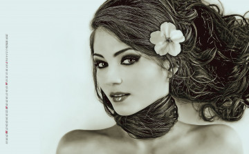 Картинка календари компьютерный+дизайн женщина calendar взгляд девушка лицо цветок 2019