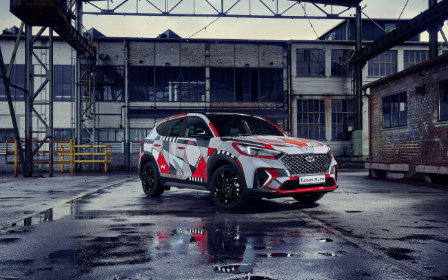 Обои картинки фото 2019 hyundai tucson n line, автомобили, hyundai, корейские, tucson, переходы, фабрика, n, line