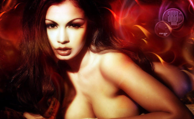 Обои картинки фото девушки, aria giovanni, шатенка