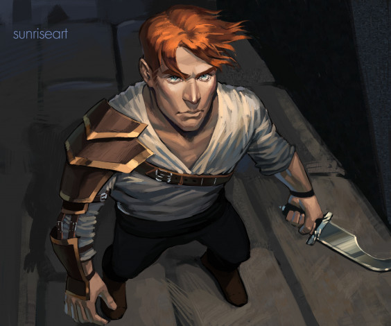 Обои картинки фото фэнтези, люди, мужчина, оружие