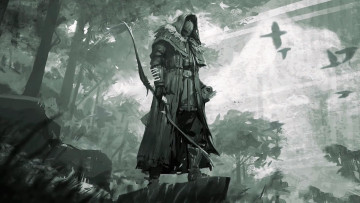 Картинка видео+игры hood +outlaws+&+legends лучник лес птицы