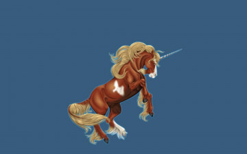 обоя фэнтези, единороги, единорог