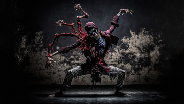 Картинка 3д+графика ужас+ horror нейросети графика нейроарт ai art нейронные сети рисунки нейро искусство