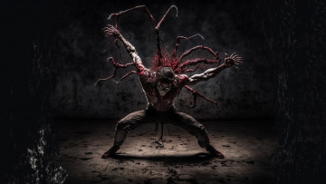 Картинка 3д+графика ужас+ horror нейросети графика нейроарт ai art нейронные сети рисунки нейро искусство