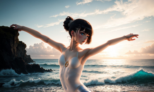 Обои картинки фото фэнтези, девушки, нейросети, графика, нейроарт, ai, art, нейронные, сети, рисунки, нейро, искусство