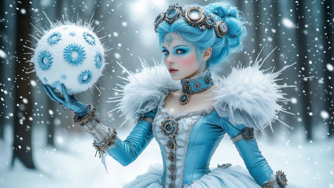 Обои картинки фото 3д графика, фантазия , fantasy, нейросети, графика, нейроарт, ai, art, нейронные, сети, рисунки, нейро, искусство, нейрографика, graphics, neuroart, neural, networks, drawings, neuro, neurography, снежная, королева