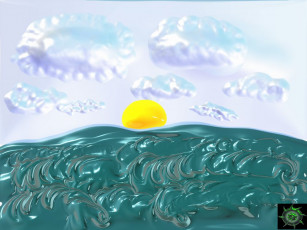 Картинка рисованные природа