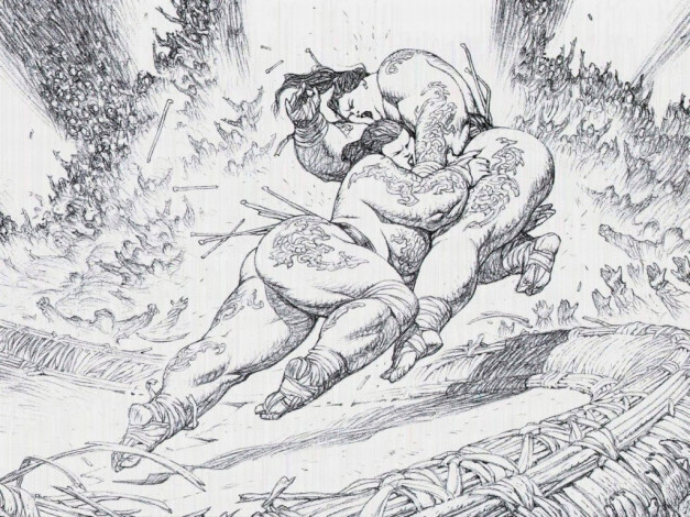 Обои картинки фото рисованные, люди