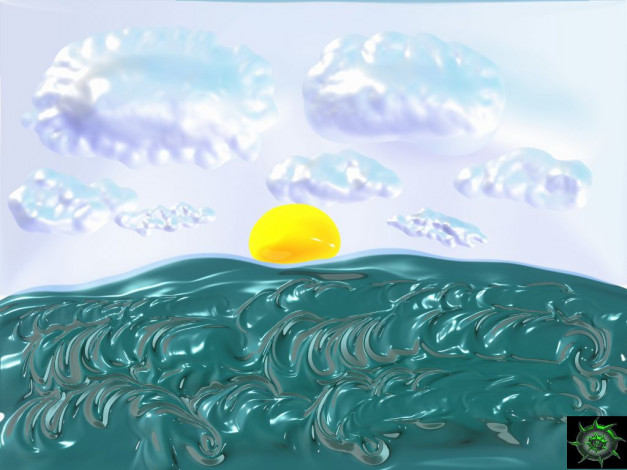 Обои картинки фото рисованные, природа