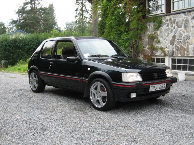 Обои картинки фото peugeot, 205, gti, monte, carlo, автомобили
