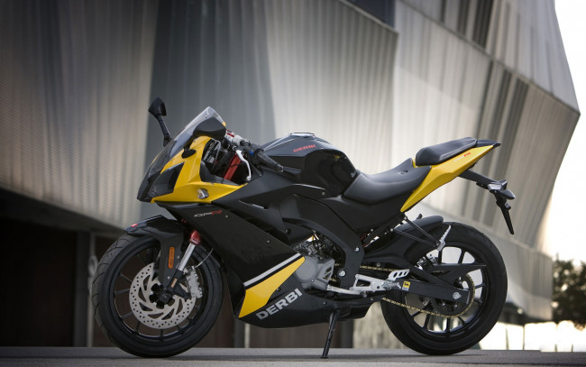 Обои картинки фото мотоциклы, derbi