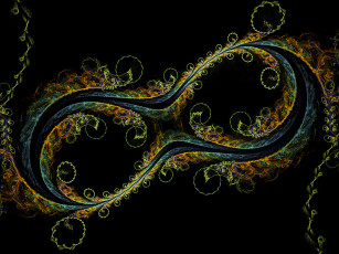 Картинка 3д графика fractal фракталы абстракция