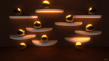 Картинка 3д графика другое шаны темный фон