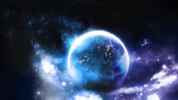 Картинка космос арт туманность планета