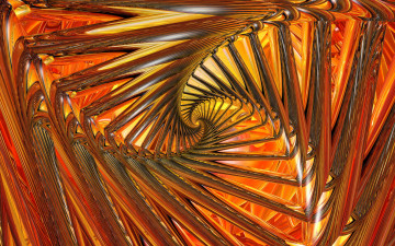 Картинка 3д графика fractal фракталы абстракция