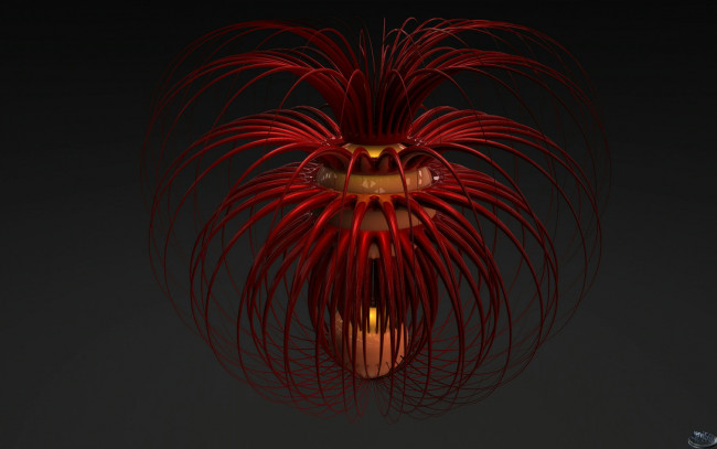 Обои картинки фото 3д, графика, другое, стебли, шары