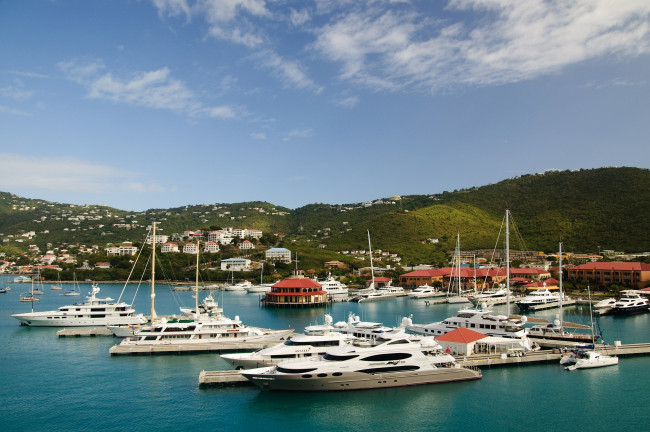 Обои картинки фото корабли, порты, причалы, пейзаж, яхты