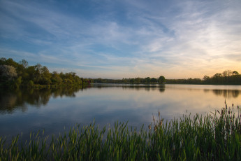 Картинка природа реки озера тишина вода вечер