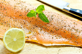 Картинка еда рыба морепродукты суши роллы семга лимон