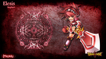 Картинка видео игры grand chase девушка копье доспех