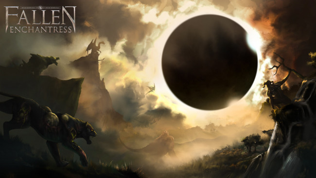 Обои картинки фото fallen, enchantress, legendary, heroes, видео, игры, планета