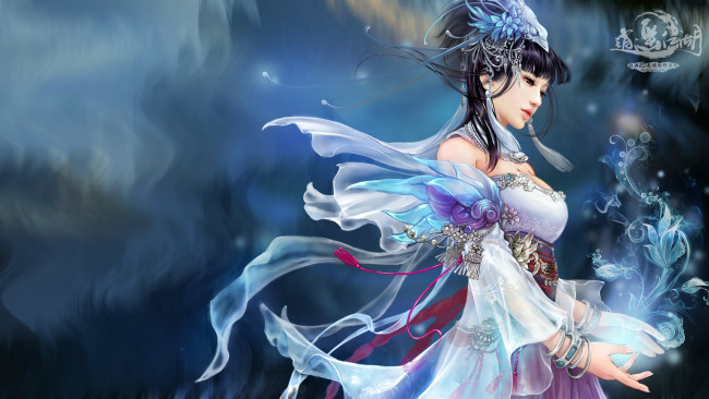 Обои картинки фото happy, lakes, видео, игры, девушка