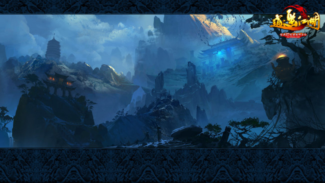 Обои картинки фото happy, lakes, видео, игры, горы, замки